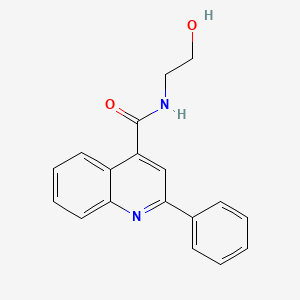 molecular formula C18H16N2O2 B4940615 N-(2-hydroxyethyl)-2-phenylquinoline-4-carboxamide 