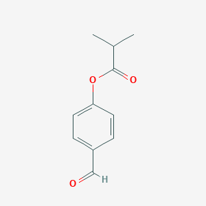 molecular formula C11H12O3 B049410 4-Formylphenyl 2-methylpropanoate CAS No. 120464-79-1