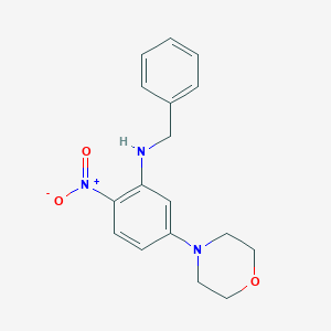 molecular formula C17H19N3O3 B4941097 N-benzyl-5-(morpholin-4-yl)-2-nitroaniline 