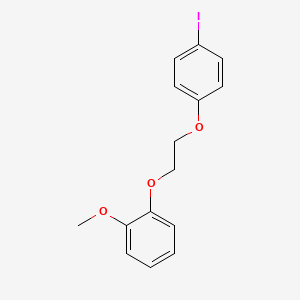 molecular formula C15H15IO3 B4941236 1-Iodo-4-[2-(2-methoxyphenoxy)ethoxy]benzene 