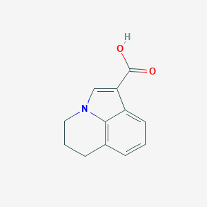 molecular formula C12H11NO2 B049414 5,6-二氢-4H-吡咯并[3,2,1-ij]喹啉-1-羧酸 CAS No. 124730-56-9