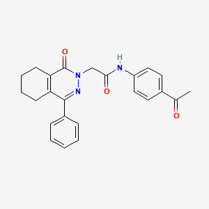 molecular formula C24H23N3O3 B4941514 N-(4-acetylphenyl)-2-(1-oxo-4-phenyl-5,6,7,8-tetrahydrophthalazin-2(1H)-yl)acetamide 