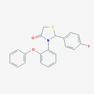 2-(4-Fluorophenyl)-3-(2-phenoxyphenyl)-1,3-thiazolidin-4-one