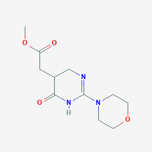 molecular formula C11H17N3O4 B4942042 Methyl [6-hydroxy-2-(morpholin-4-yl)-4,5-dihydropyrimidin-5-yl]acetate 