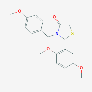 2-(2,5-Dimethoxyphenyl)-3-(4-methoxybenzyl)-1,3-thiazolidin-4-one