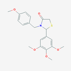 3-(4-Methoxybenzyl)-2-(3,4,5-trimethoxyphenyl)-1,3-thiazolidin-4-one