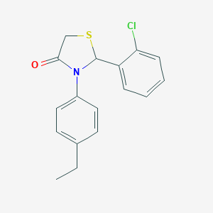 2-(2-Chlorophenyl)-3-(4-ethylphenyl)-1,3-thiazolidin-4-one