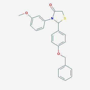 2-[4-(Benzyloxy)phenyl]-3-(3-methoxyphenyl)-1,3-thiazolidin-4-one