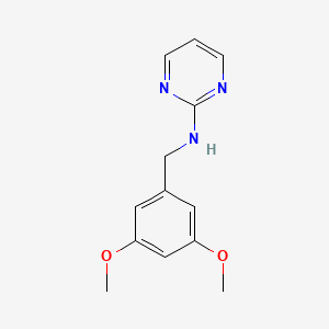 molecular formula C13H15N3O2 B4942173 N-[(3,5-dimethoxyphenyl)methyl]pyrimidin-2-amine 