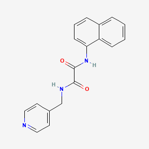 molecular formula C18H15N3O2 B4942237 N'-naphthalen-1-yl-N-(pyridin-4-ylmethyl)oxamide 