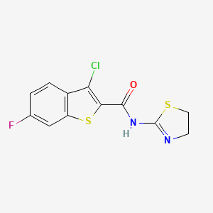 molecular formula C12H8ClFN2OS2 B4942471 MMV676584 