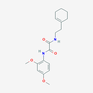 molecular formula C18H24N2O4 B4942561 N-[2-(cyclohex-1-en-1-yl)ethyl]-N'-(2,4-dimethoxyphenyl)ethanediamide 