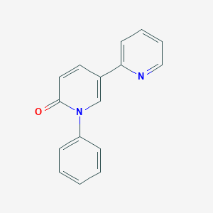molecular formula C16H12N2O B049427 1-Phenyl-5-(pyridin-2-yl)-1,2-dihydropyridin-2-one CAS No. 381725-50-4