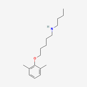 molecular formula C17H29NO B4942927 N-butyl-5-(2,6-dimethylphenoxy)pentan-1-amine 