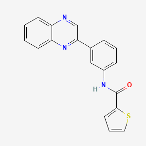 molecular formula C19H13N3OS B4943033 N~2~-[3-(2-Quinoxalinyl)phenyl]-2-thiophenecarboxamide 