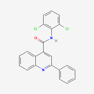 molecular formula C22H14Cl2N2O B4943055 N-(2,6-dichlorophenyl)-2-phenylquinoline-4-carboxamide 