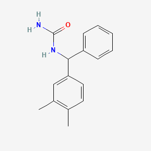 molecular formula C16H18N2O B4943080 [(3,4-dimethylphenyl)-phenylmethyl]urea 