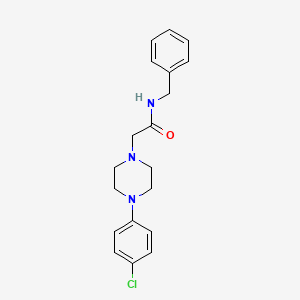 molecular formula C19H22ClN3O B4943192 N-benzyl-2-[4-(4-chlorophenyl)piperazin-1-yl]acetamide 