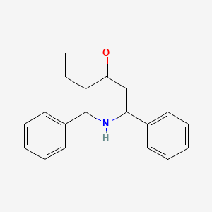 molecular formula C19H21NO B4943263 3-Ethyl-2,6-diphenylpiperidin-4-one CAS No. 127895-86-7