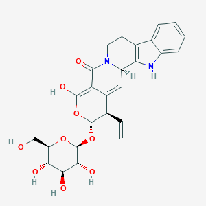 molecular formula C26H28N2O9 B049433 Nauclecoside CAS No. 121880-11-3