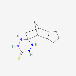 molecular formula C11H18N4S B4943312 Spiro[1,2,4,5-tetrazinane-6,8'-tricyclo[5.2.1.02,6]decane]-3-thione 