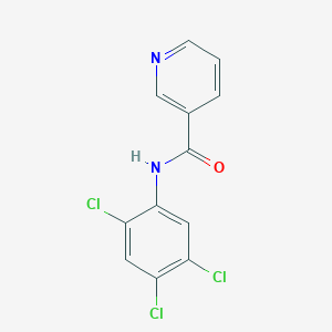 molecular formula C12H7Cl3N2O B494349 N-(2,4,5-trichlorophenyl)pyridine-3-carboxamide 