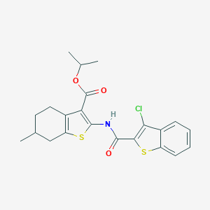 Isopropyl 2-{[(3-chloro-1-benzothien-2-yl)carbonyl]amino}-6-methyl-4,5,6,7-tetrahydro-1-benzothiophene-3-carboxylate