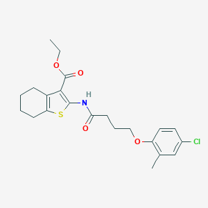 Ethyl 2-{[4-(4-chloro-2-methylphenoxy)butanoyl]amino}-4,5,6,7-tetrahydro-1-benzothiophene-3-carboxylate
