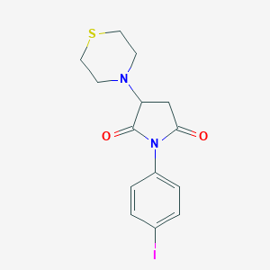 1-(4-Iodophenyl)-3-(4-thiomorpholinyl)-2,5-pyrrolidinedione
