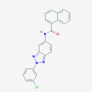 Naphthalene-1-carboxylic acid [2-(3-chloro-phenyl)-2H-benzotriazol-5-yl]-amide