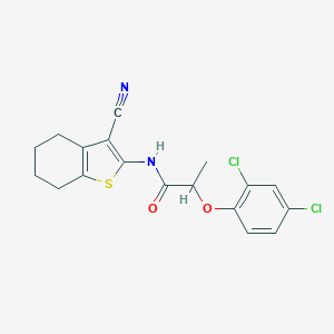 N-(3-cyano-4,5,6,7-tetrahydro-1-benzothiophen-2-yl)-2-(2,4-dichlorophenoxy)propanamide