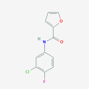 molecular formula C11H7ClFNO2 B494364 N-(3-chloro-4-fluorophenyl)furan-2-carboxamide CAS No. 304890-03-7