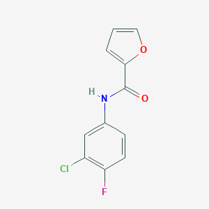 N-(3-chloro-4-fluorophenyl)furan-2-carboxamide