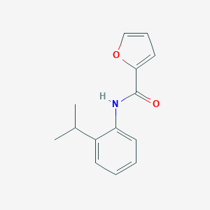 molecular formula C14H15NO2 B494365 N-(2-isopropylphenyl)-2-furamide CAS No. 346692-50-0