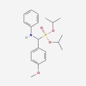 molecular formula C20H28NO4P B4943665 Dipropan-2-yl [anilino(4-methoxyphenyl)methyl]phosphonate CAS No. 5308-60-1