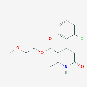2-Methoxyethyl 4-(2-chlorophenyl)-2-methyl-6-oxo-1,4,5,6-tetrahydro-3-pyridinecarboxylate