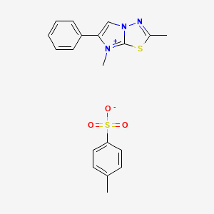 molecular formula C19H19N3O3S2 B4943804 2,7-Dimethyl-6-phenylimidazo[2,1-b][1,3,4]thiadiazol-7-ium;4-methylbenzenesulfonate 