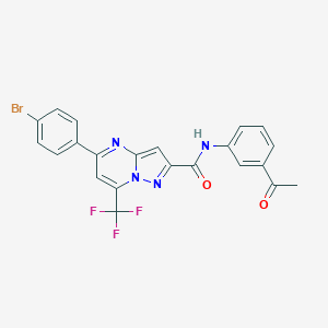 N-(3-acetylphenyl)-5-(4-bromophenyl)-7-(trifluoromethyl)pyrazolo[1,5-a]pyrimidine-2-carboxamide