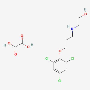 molecular formula C13H16Cl3NO6 B4943912 Oxalic acid;2-[3-(2,4,6-trichlorophenoxy)propylamino]ethanol 