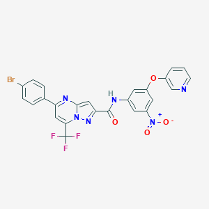5-(4-bromophenyl)-N-[3-nitro-5-(3-pyridinyloxy)phenyl]-7-(trifluoromethyl)pyrazolo[1,5-a]pyrimidine-2-carboxamide