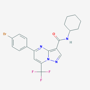 5-(4-bromophenyl)-N-cyclohexyl-7-(trifluoromethyl)pyrazolo[1,5-a]pyrimidine-3-carboxamide