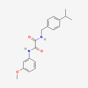 molecular formula C19H22N2O3 B4943964 N-(3-methoxyphenyl)-N'-[4-(propan-2-yl)benzyl]ethanediamide 