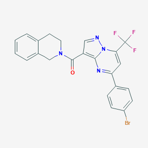2-{[5-(4-Bromophenyl)-7-(trifluoromethyl)pyrazolo[1,5-a]pyrimidin-3-yl]carbonyl}-1,2,3,4-tetrahydroisoquinoline