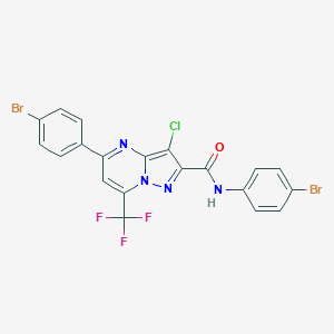 N,5-bis(4-bromophenyl)-3-chloro-7-(trifluoromethyl)pyrazolo[1,5-a]pyrimidine-2-carboxamide