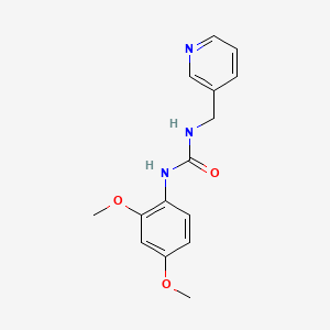 molecular formula C15H17N3O3 B4944006 N-(2,4-DIMETHOXYPHENYL)-N'-(3-PYRIDYLMETHYL)UREA 