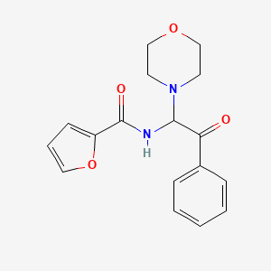 molecular formula C17H18N2O4 B4944098 N-(1-morpholin-4-yl-2-oxo-2-phenylethyl)furan-2-carboxamide 