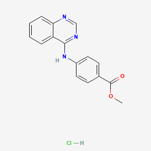 molecular formula C16H14ClN3O2 B4944142 Methyl 4-(quinazolin-4-ylamino)benzoate;hydrochloride 