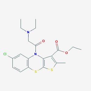 ethyl 6-chloro-4-(N,N-diethylglycyl)-2-methyl-4H-thieno[2,3-b][1,4]benzothiazine-3-carboxylate