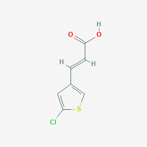 molecular formula C7H5ClO2S B494442 (E)-3-(5-Chlorothiophen-3-yl)acrylic acid 