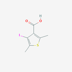 molecular formula C7H7IO2S B494443 4-Iodo-2,5-dimethylthiophene-3-carboxylic acid 